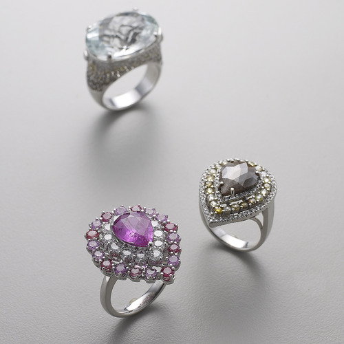 Pink sapphire rings